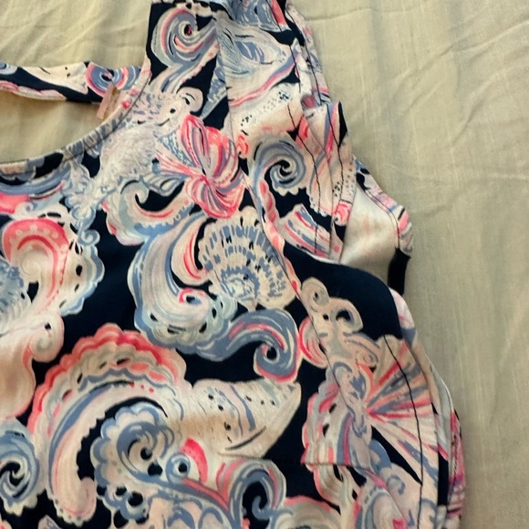 Lilly Pulitzer Dani Ruffled Abstract Shift Dress (1) - Picture 5 of 9